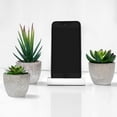 thumbnail image 3 of Juego de 3 pequeñas plantas artificiales para decoración de interiores y exteriores, suculentas en maceta para oficina, balcón, sala de estar, hogar Xemadio YQ-1527, 3 of 7