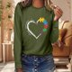 thumbnail image 1 of MHFRRA Camisetas de Manga Larga para Mujer, Camisetas de Otoño, Sudaderas de Senderismo y Viajes, Camisetas Verde Militar, 1 of 3