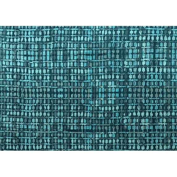 Ahgly Company Indoor Rectangle Abstract Light Blue Modern Area Rugs, 8' x 12'