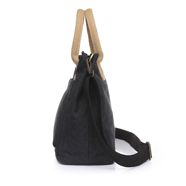 Bolsa de lona con asa superior para mujer bandolera de gran Ehuebsd capacidad portátil reutilizable para viajes trabajo compras