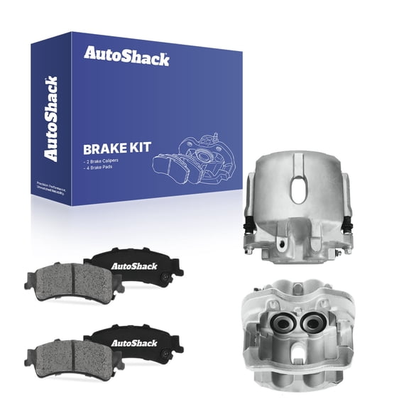 AutoShack Rear Brake Calipers   Ceramic Brake Pads Replacement for 2005 Chevrolet Silverado 1500 6-PC Kit