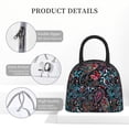 thumbnail image 4 of Yiaed Paisley Print Lunch Bag Adult Insulated Lunch Box, Leakproof Cooler Food Lunch Containers Reusable High Capacity Lunch Tote Bags-One Size, 4 of 6