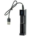 thumbnail image 1 of HLONK USB Smart Single Slot Charger 18650 Lithium Charger Small Fan Flashlight Battery Charging Adapter With Indicator Light, 1 of 8