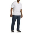 thumbnail image 4 of Big and Tall Essentials by DXL Men's Microfiber Dress Pants, Navy, 50W x 30L, 4 of 6