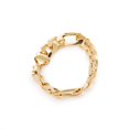 thumbnail image 2 of Pulsera Figaro 3x1 13mm Unisex 22cm Chapa de Oro 18K Ametrinaa MPCA0014-22, 2 of 5