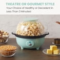 thumbnail image 5 of Elite Gourmet Automatic Stirring Popcorn Maker Popper, Electric Hot Oil Popcorn Machine with Measuring Cap & Built-in Reversible Serving Bowl, Great for Home Party Kids, Safety ETL Approved, Mint, 5 of 5