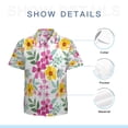 thumbnail image 7 of High Quality Hawaiian Shirts for Men Short Sleeve Aloha Beach Shirt Floral Summer Casual Button Down Shirts Blouses KF2CME, 7 of 7