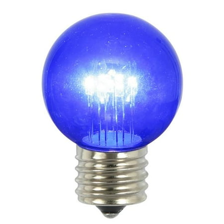 

0.9W Blue Glass G50 Transparent LED Replacement Bulb - 5 Per Box