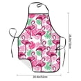 thumbnail image 2 of Pofeuu Flamingo Print Aprons with Pockets, Cute Aprons for Kitchen, Cooking, Server, Barber, Chef Apron, 2 of 7