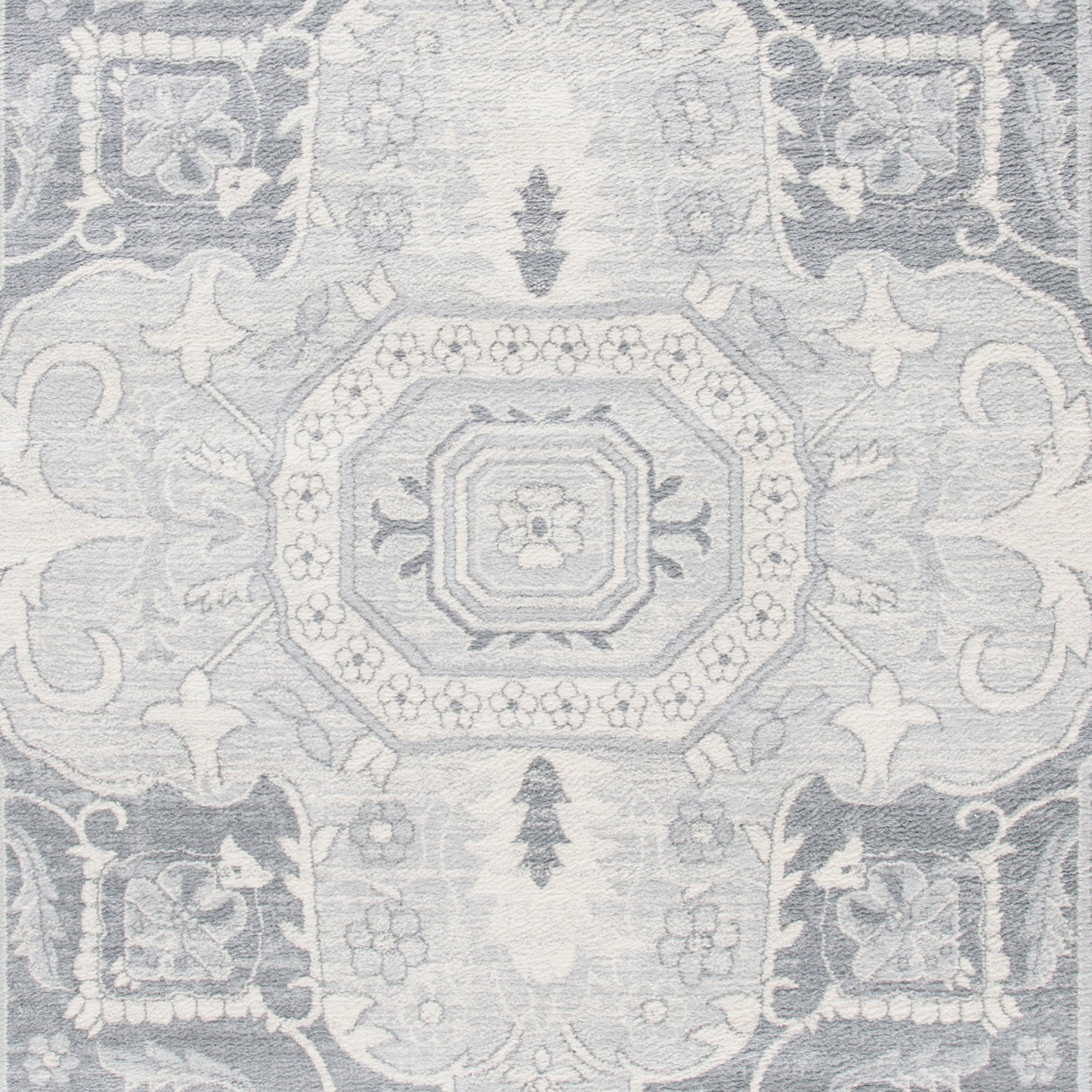 SAFAVIEH Brentwood Felix Floral Area Rug, 11' x 15', Grey/Cream