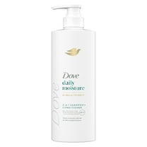 Dove Moisturizing 2-in-1 Shampoo & Conditioner for Women with Hyaluronic Serum, 18 oz with Pump