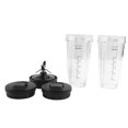 thumbnail image 4 of 24Oz Cups with To-Go Lids, 7 Fins Extractor Blade, for Nutri Ninja Auto IQ BN801 SS101 BL480-30 BL64, 4 of 5