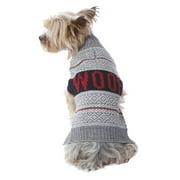 Vibrant Life Dog Sweater Woof Red-X Small