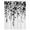 Black, variant on Grey Eucalyptus Waterproof Fabric Shower Curtain,Gradient Retro Watercolor Leaves Waterproof Fabric Shower Curtain for Bathroom Curtains Bathtubs Hotel Shower Curtains with 12 Hooks Extra Long 72x84
