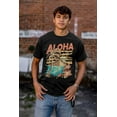 thumbnail image 5 of Vintage Aloha Hawaii Beach Flower Men's Graphic T Shirt Tees Brisco Brands S, 5 of 6