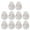 Style 4, variant on ZPAQI Set of 10 Clear Hair Grips Clear Acrylic Hair Grips DIY Hair Accessories