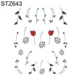 thumbnail image 2 of FunieFloral Feather Simple Drawing Women Nail Sticker Decal Beauty DIY Manicure Tools, 2 of 7
