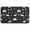 Black White Dinosaur, variant on Black Rawr Dinosaur Skeleton Pattern Door Rugs,Washable Non Slip Door Mats Indoor,Decorative Door Mats,Entry Mat Indoor for Entrance,Bedroom,Kitchen,Bathroom,30"x17"
