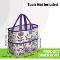 thumbnail image 3 of Garden Tool Bag,Pioneer Flower Floral Print Pattern Garden Tool Organizer,Garden Gifts,Waterproof Multi-Pocket Garden Tool Storage 11.8x5.5x11.4 Inch(Tools NOT Included), 3 of 6