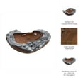 thumbnail image 4 of Teakwood Decorative Bowl with Burnt Edges for Coffee Table Centerpiece Decorations - Home Decor Bowl for Kitchen Counter and Living Room - Rustic Catchall Basin for Key and Candy - 3", Brown & Gray, 4 of 11