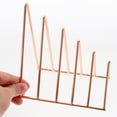 thumbnail image 3 of Convenient Book Arrangement Rack Vertical Type Vinyl Stand Iron Book Stand Holder, 3 of 8