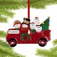 thumbnail image 4 of Vintage Red Truck Snowman Family Of 6 Ornament, 4 of 5
