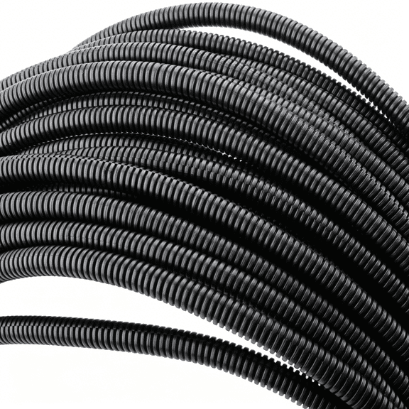 ICERUN 100 Ft 1/4" Wire Loom Split Tubing Auto Wire Conduit Flexible Cover Cord Protectors from Pets