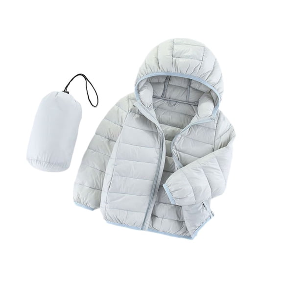 Chenyin Kids Baby Girls Boys down Jacket Lightweight Puffer Coat Toddler Waterproof Packable Hooded down Outerwear for Unisex Ages 2-14