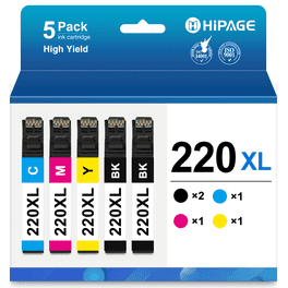Epson 220XL 4-Pack Ink for WF-2760, WF-2750, WF-2630, WF