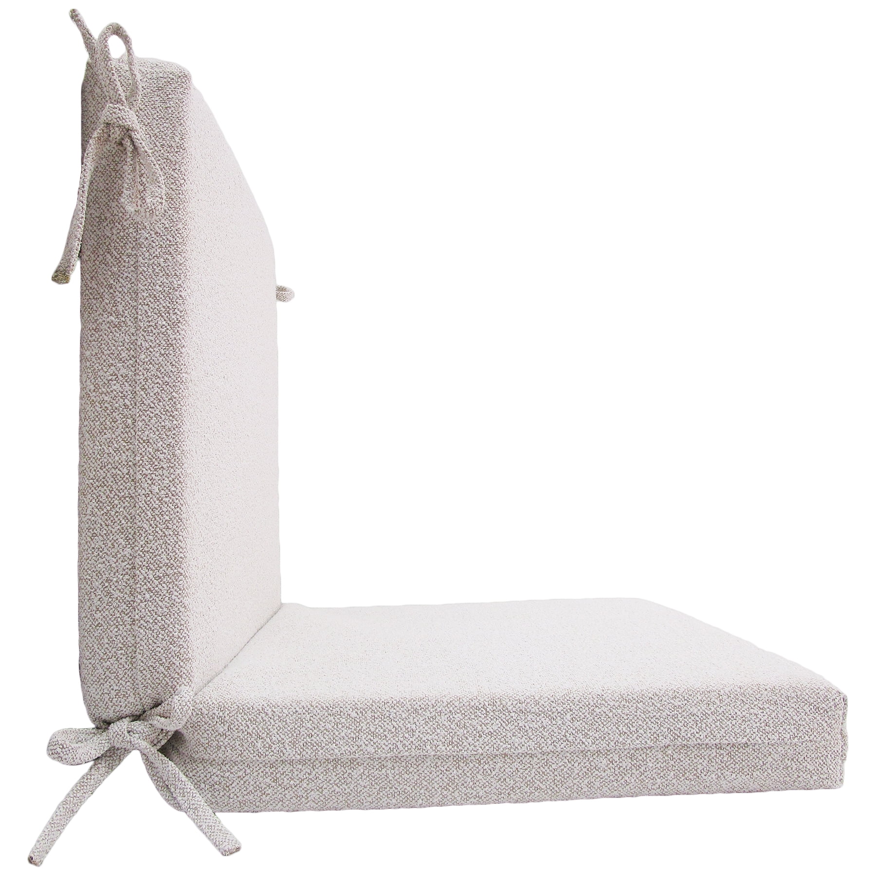 Better Homes & Gardens 44" x 20" Outdoor Chair Seat Cushion, 1-Piece, Cream Boucle
