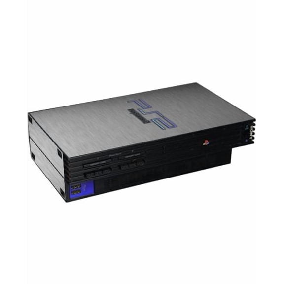 Playstation PS2 Fat MTS #2 (Silver) Console Skin