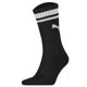 thumbnail image 2 of PUMA Calcetines deportivos unisex, paquete de 2 - Crew Heritage, tenis, suela de rizo, rayas Negro 35-38, 2 of 3