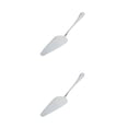 thumbnail image 1 of Matsuzay Rebanadora de servidor de pasteles con borde dentado, rascador antiescaldado, pala, espátulas para repostería, divisor de mango antideslizante, Sin diente de sierra 2piezas Matsuzay CBP058282, 1 of 5