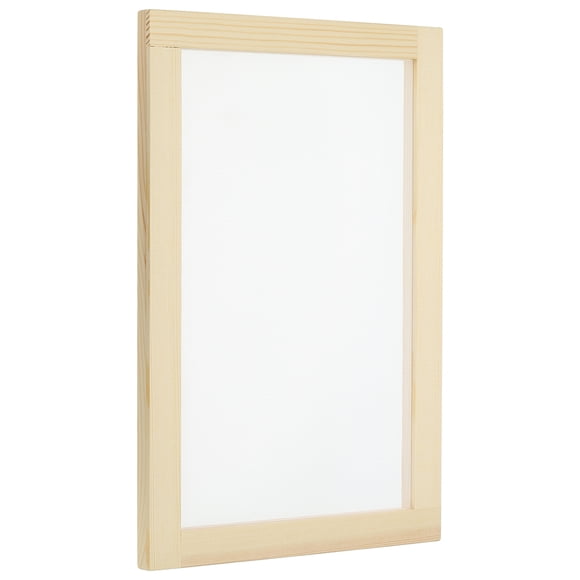 Uxcell 11.8"x7.9" Pantalla de fabricación de papel de madera Marco de molde para fabricación de papel, Color natural