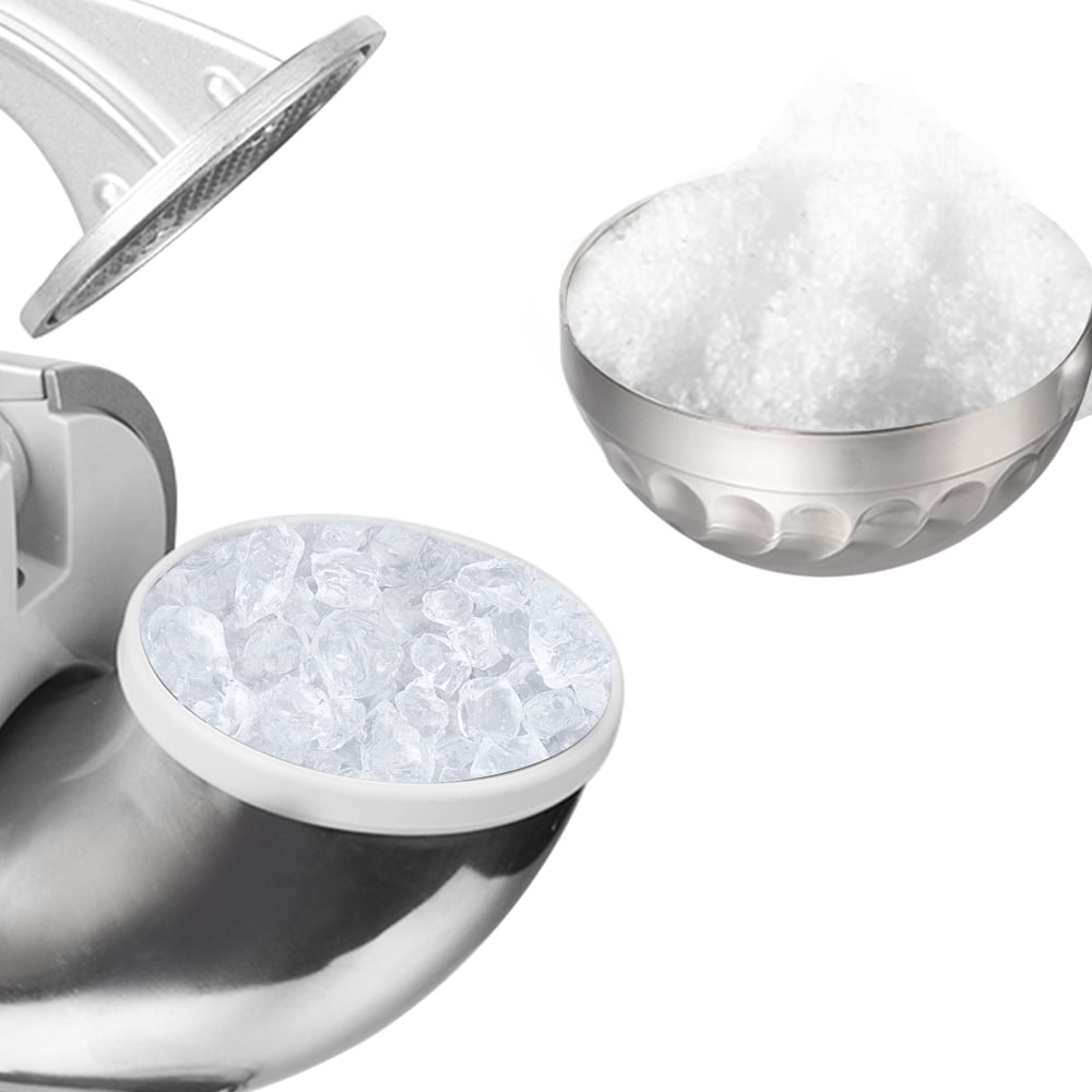 120V 350W Commercial Electric Ice Crusher, Ice Shaver with Removable Dual Blades