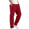 thumbnail image 3 of Ohufall Sport Pant For Men Solid Color Breathable Sweat Pant Everyday Loose Jogger Pant, 3 of 5