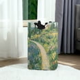 thumbnail image 6 of Yayeee Freestanding Laundry Hamper with Handle Collapsible Large Storage Basket for Clothes, Art Garden Scene, 6 of 7
