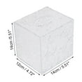 thumbnail image 2 of Cubierta de caja de pañ tissues de patrón de glaciar de 1 pieza para mesa de dormitorio, plástico transparente, 2 of 3
