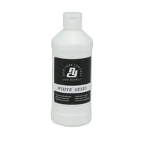 New York Central Acrylic Gesso - White Professional Grade Gesso for Painting, Acrylic, Oil, Pastels, & More! - 16 oz Bottle