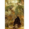 thumbnail image 3 of Rousseau, Pierre Etienne Theodore 13x18 Black Modern Framed Museum Art Print Titled - The Cave, 3 of 5