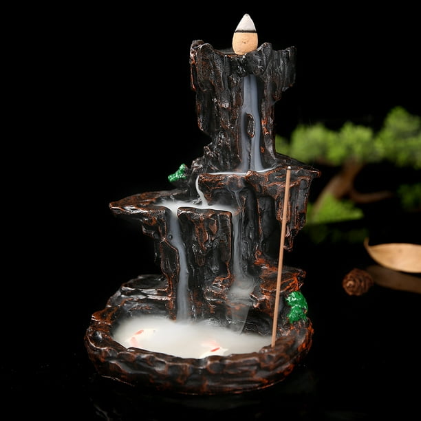 Kingsglen Waterfall reflow Incense Burner Rockery Incense Burner Meditation Incense Burner with