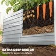 thumbnail image 4 of Outsunny Galvanized Raised Garden Bed, 5' x 3' x 2' Planter Box, Silver, 4 of 10