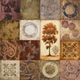 thumbnail image 2 of Marcon, Michael 15x15 Gold Ornate Wood Framed with Double Matting Museum Art Print Titled - Contemporary Autumn I, 2 of 4