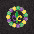 thumbnail image 4 of Inktastic Mardi Gras Beads and Fleur De Lis Women's Plus Size T-Shirt, 4 of 5