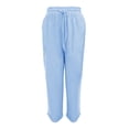 thumbnail image 4 of Yuanlong Womens Capri Pants High-Rise Elastic Waist Drawstring Cropped Trousers Lightweight Summer Loose Fit Lounge Casual Pants, 4 of 4