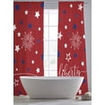 thumbnail image 4 of 4th of July Sheer Curtains 96 Inch Length 2 Panels Set, Blue White Star Fireworks Independence Day Voile Window Treatment Semi Sheer Long Curtains Drapes for Bedroom/Living Room/Kitchen 52"x96"x2, 4 of 7