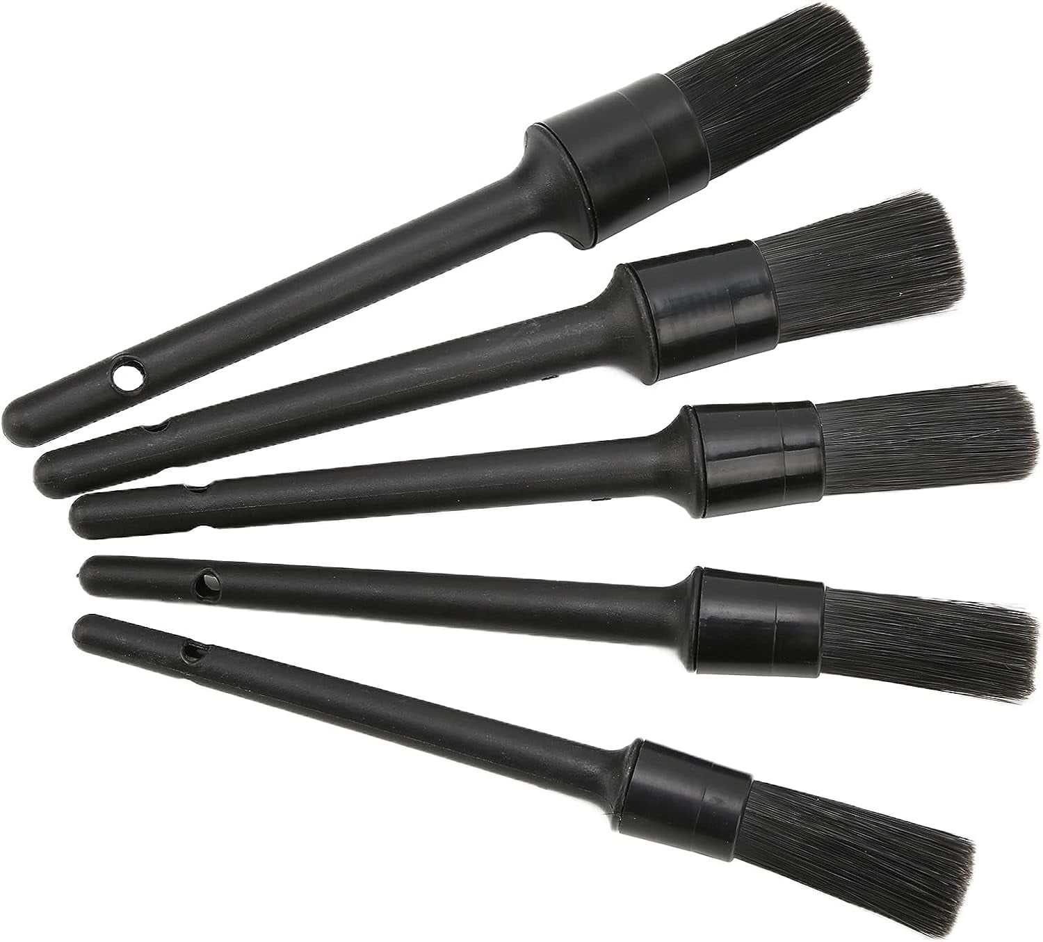 Car Detailing Brush Kit, 5pcs Auto Detailing Brush Set for Cleaning Car