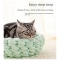 thumbnail image 4 of Core cotton thick wool hand woven pet cat kennel dog kennel machine washable DIY pet rest sleep comfortable nest protect pet bone health, 4 of 20