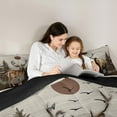 thumbnail image 4 of jejeloiu Jungle Ear Bear 7pcs Bedding Comforter Set,Natural Scenery Queen Bedding Sets,Retro Aztec Geometric Queen Sheet Sets For Adults,Microfiber Bedroom Decor Reversible, 4 of 8