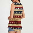 thumbnail image 4 of VerPetridure American Flag Print Tank Tops Women USA Stars Stripes Patriotic T Shirt Summer Loose Vest Tees, 4 of 6